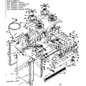 Kenmore 1553567041 top section and outer body diagram