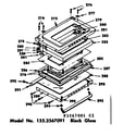Kenmore 1553567041 glass door parts diagram