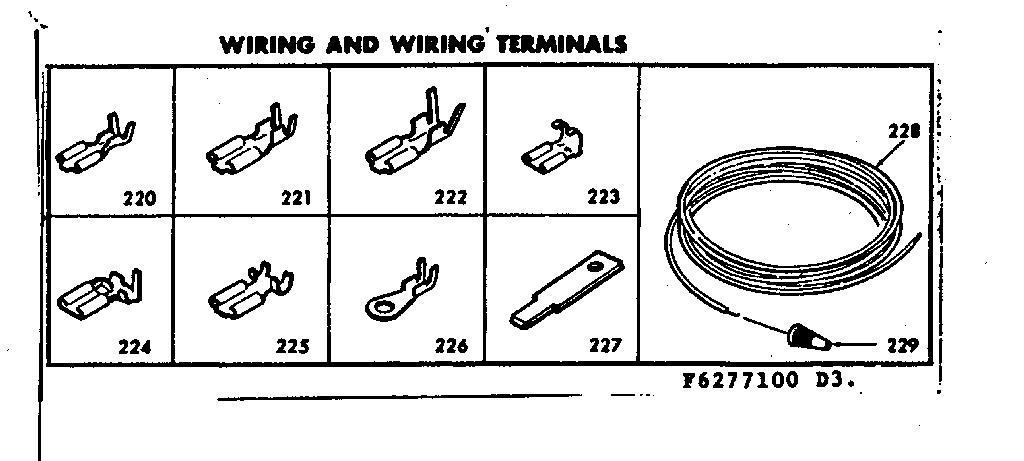 Kenmore 6286287160 wiring and wiring terminals diagram