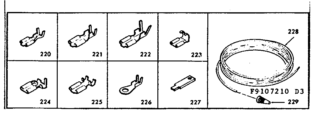 Kenmore 6289107210 wiring and wiring terminals diagram