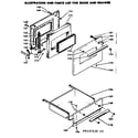 Kenmore 6289137220 door and drawer diagram