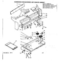 Kenmore 6289427220 backguard and cooktop assembly diagram