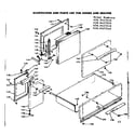 Kenmore 6289427220 doors & drawer diagram