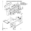 Kenmore 6289447260 backguard and cooktop assembly diagram