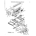 Kenmore 6477127220 backguard and main top section diagram