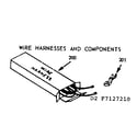 Kenmore 6477127220 wire harnesses and components diagram