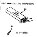 Kenmore 6477147160 wire harnesses and components diagram