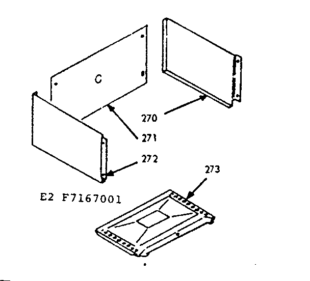 Kenmore 6477167061 oven liner kit diagram
