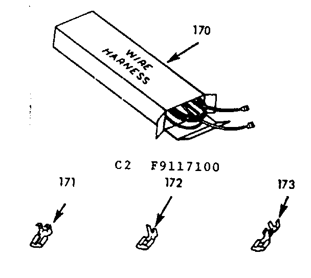Kenmore 6479117120 wire harnesses & components diagram