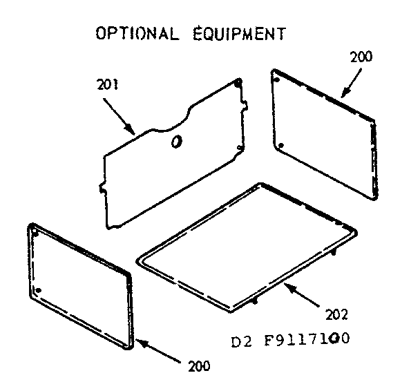 Kenmore 6479117120 catalytic oven liner kit diagram