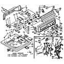 Kenmore 1107105852 top and console assembly diagram