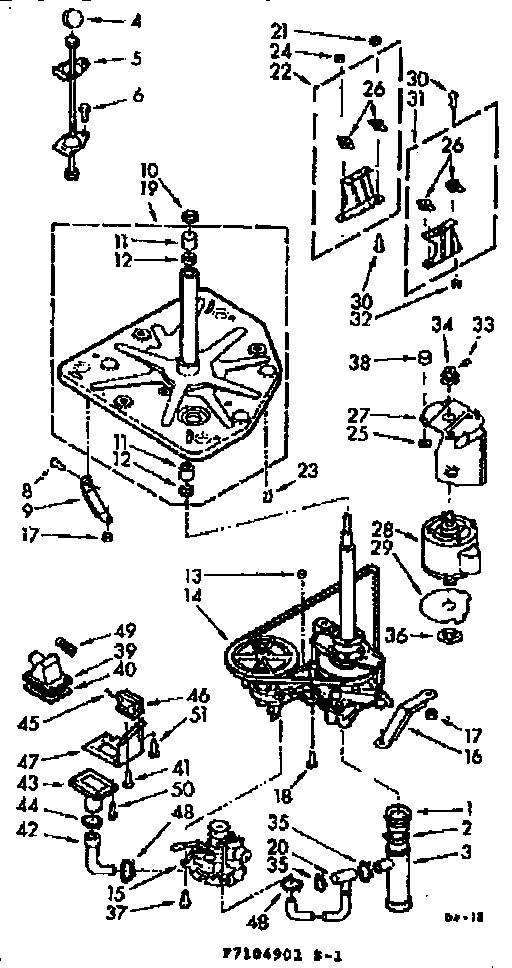 Kenmore 1107105951 drive system diagram