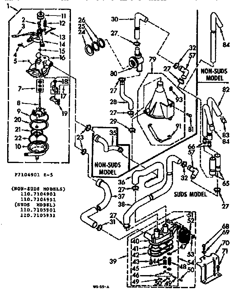 Kenmore 1107105951 water system diagram
