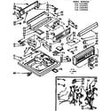 Kenmore 1107105903 top and console assembly diagram