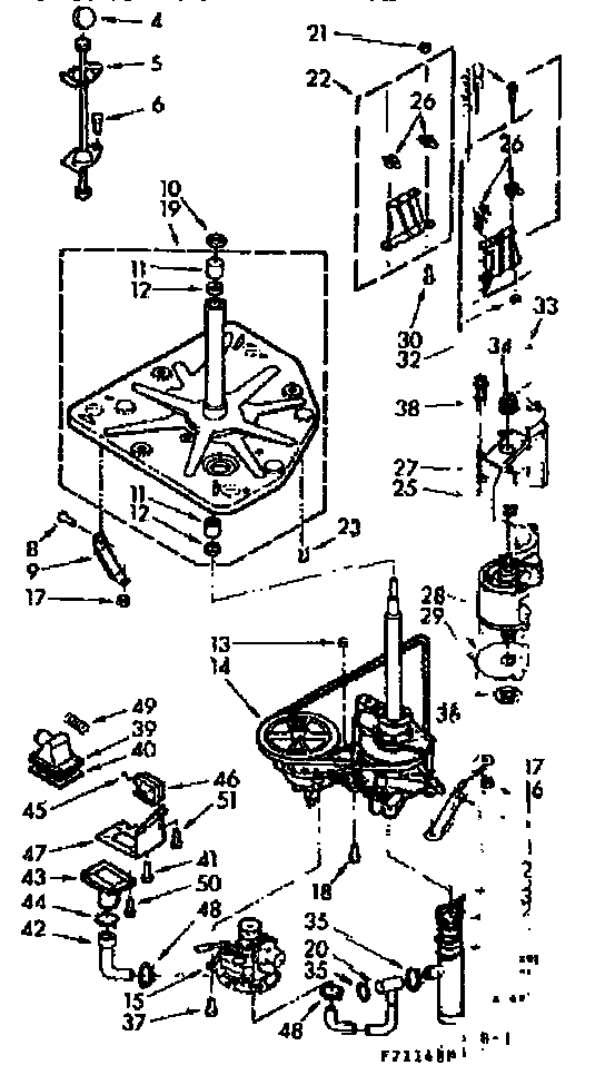 Kenmore 1107115853 drive system diagram