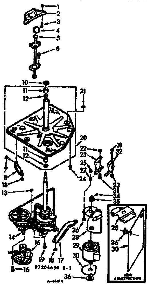 Kenmore 1107204630 drive system diagram