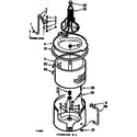 Kenmore 1107204750 tub and basket assembly diagram