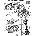 Kenmore 1107204750 top and console assembly diagram