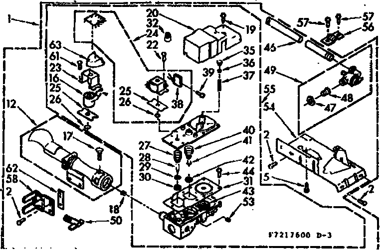 Kenmore 1107217600 burner assembly diagram