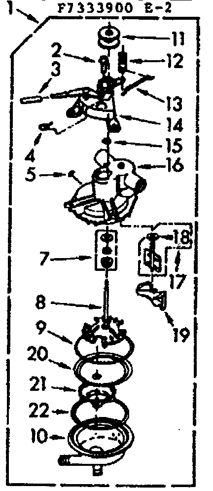 Kenmore 1107333900 pump assembly diagram
