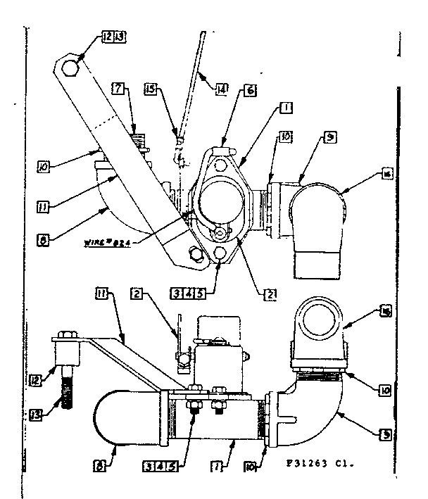 Craftsman 58031263 choke assembly diagram