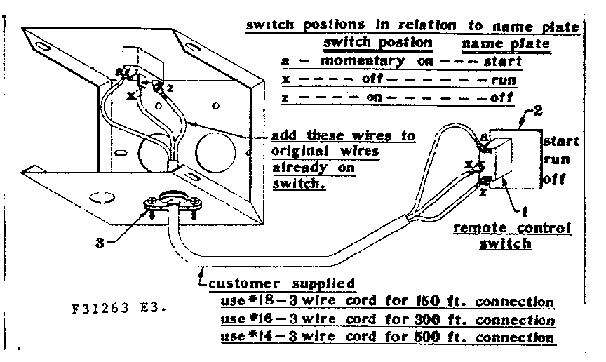 Craftsman 58031263 remote control switch diagram
