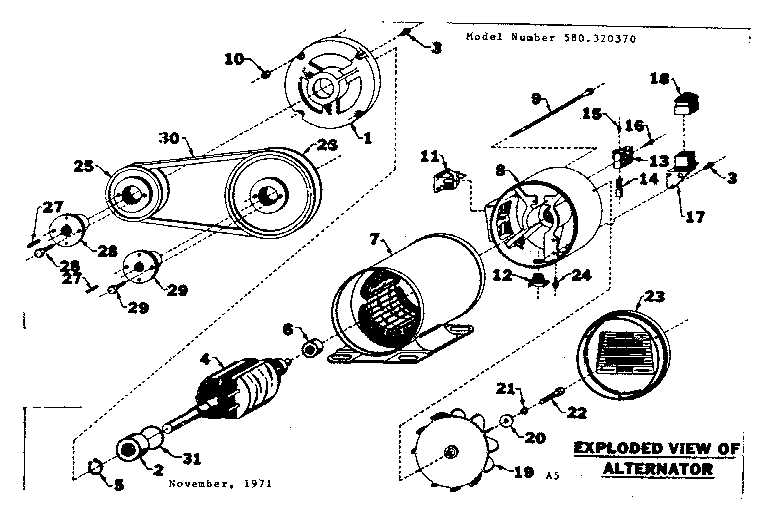 Craftsman 580320370 stator assembly diagram