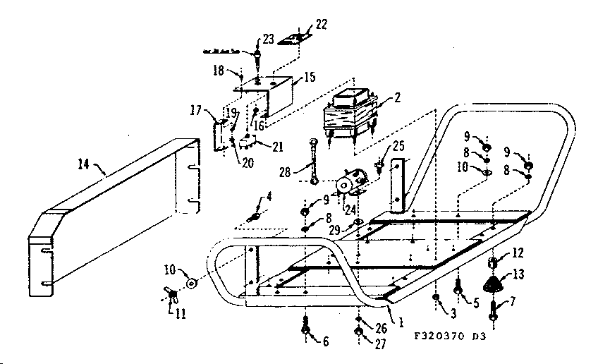 Craftsman 580320370 mounting base diagram