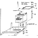 Craftsman 580320380 battery mounting assembly diagram