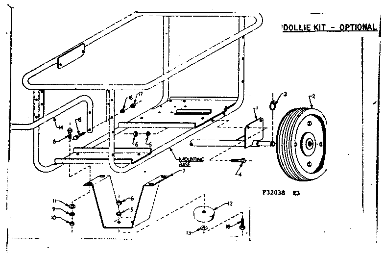 Craftsman 580320380 dollie kit-optional diagram