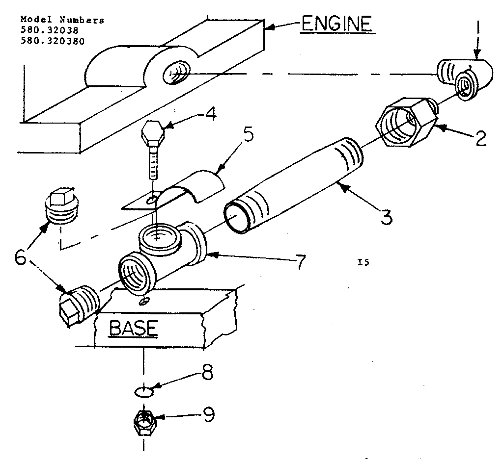 Craftsman 580320380 oil fill and drain diagram