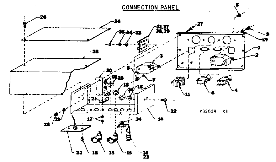 Craftsman 58032039 connection panel diagram