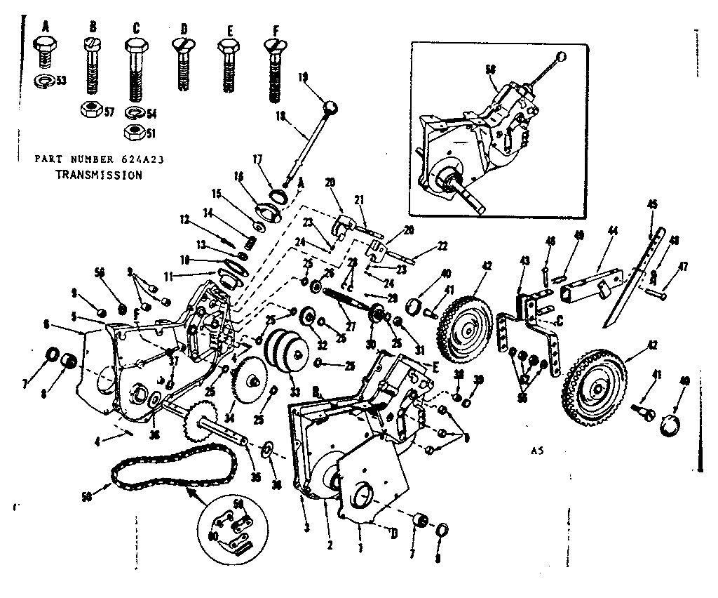 Craftsman 917624A23 replacement parts diagram