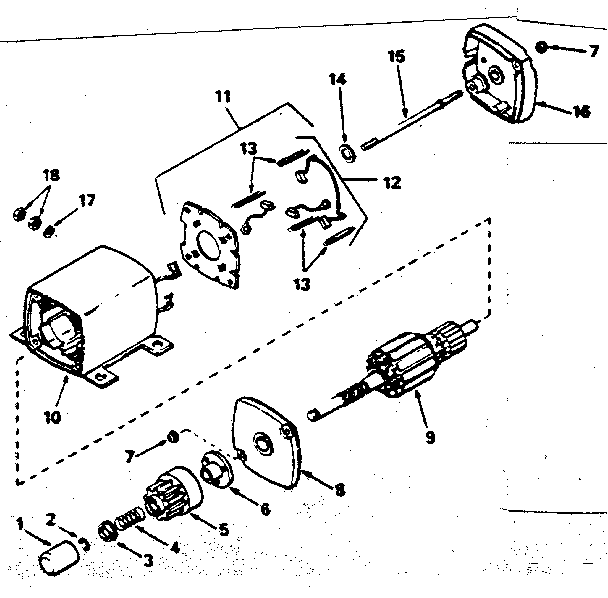 Craftsman 502255644 starter motor no. 33605 diagram