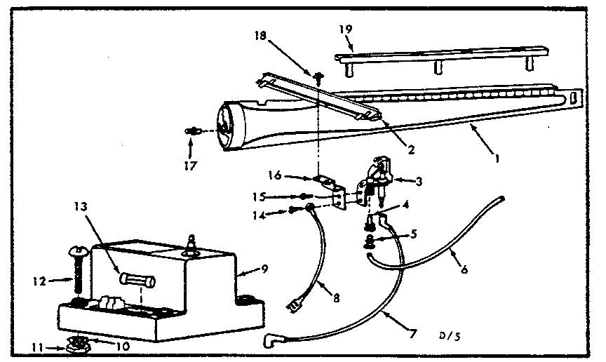Kenmore 867762321 gas burners and manifold diagram