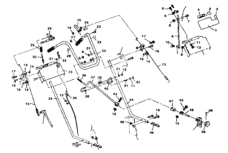 Craftsman 536918202 handle assembly diagram