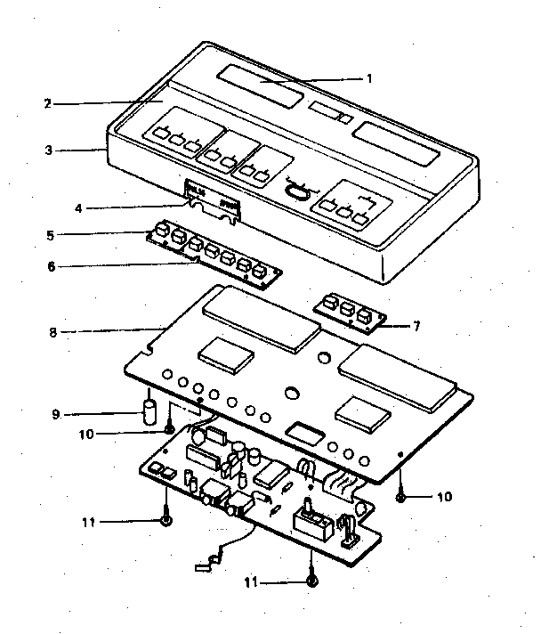 Lifestyler 29171 PULSE MONITOR control circuit assembly diagram