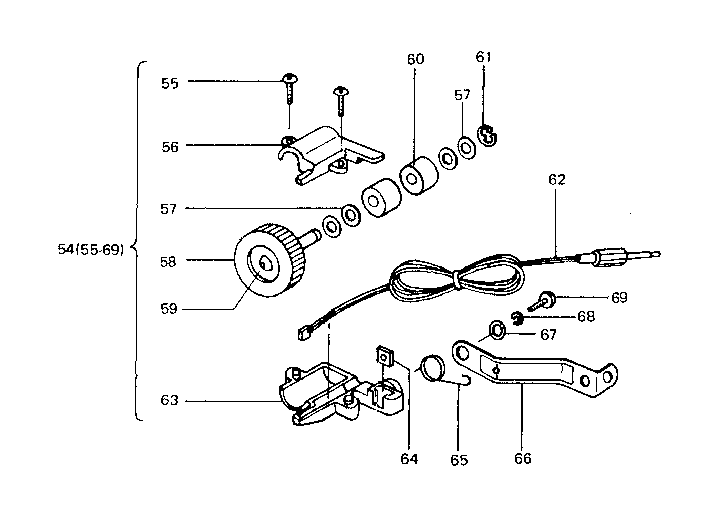 Lifestyler 29171 PULSE MONITOR roller assembly diagram