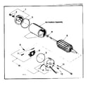 Craftsman 217592562 electrical motor assembly & parts list diagram