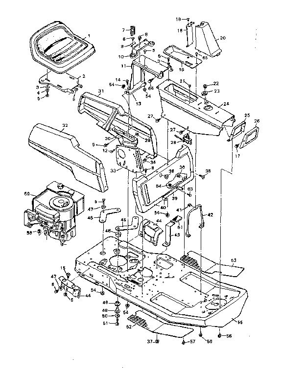 Craftsman 502252644 body and chassis diagram