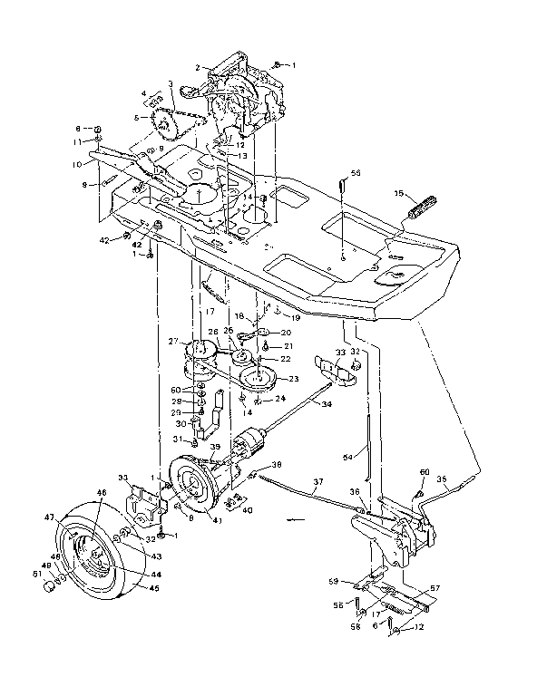 Craftsman 502252644 drive system diagram