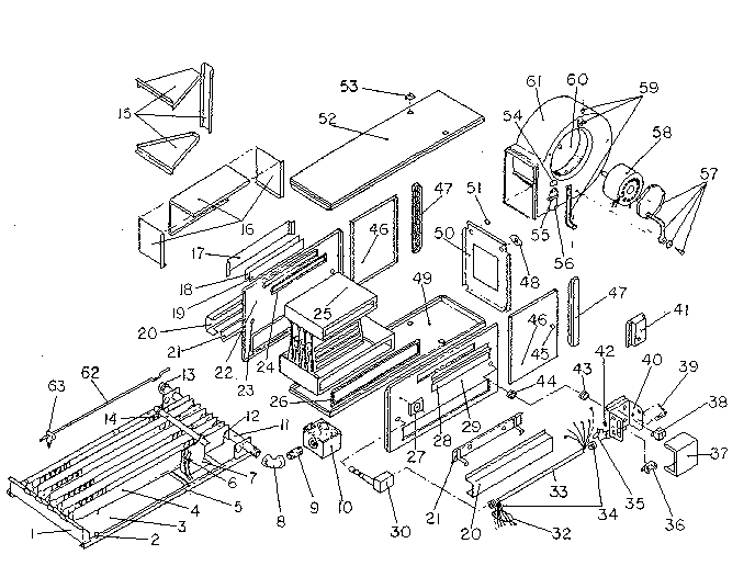 Kenmore 735762541 functional replacement parts diagram