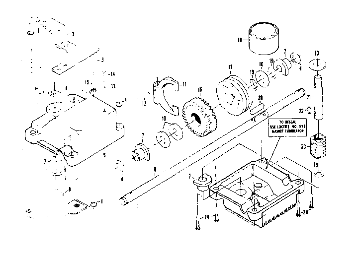 Craftsman 917378241 gear case assembly diagram