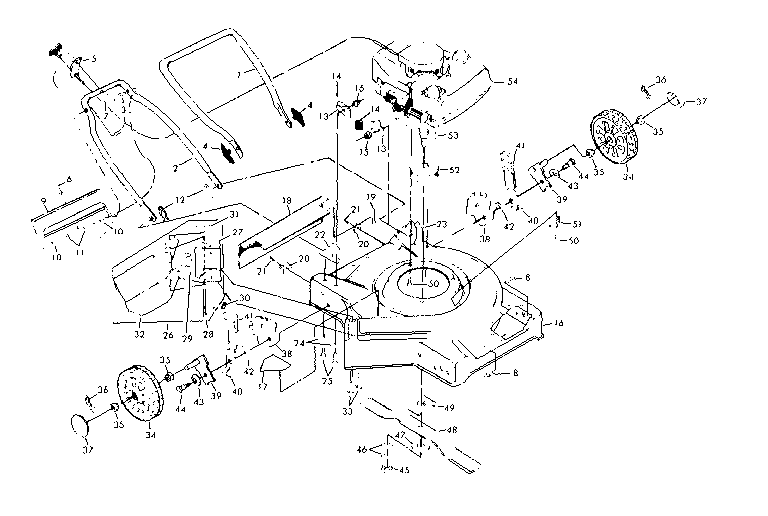 Craftsman 917378241 main frame diagram