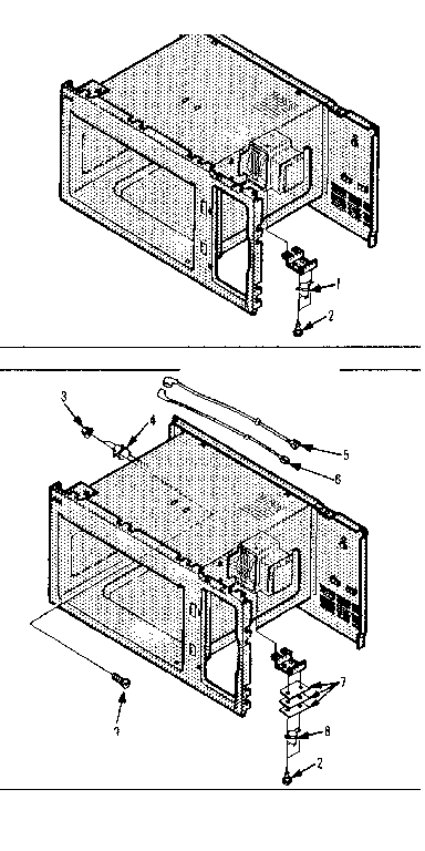 Kenmore 5648728610 oven thermostat and magnetron thermostat diagram