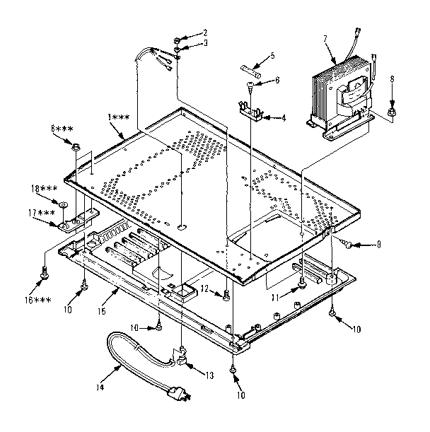 Kenmore 5648728610 microwave parts diagram