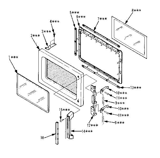 Kenmore 5648728610 door parts diagram