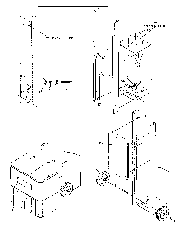 Vitamaster STATION 1 MODEL7000 pulley assembly diagram
