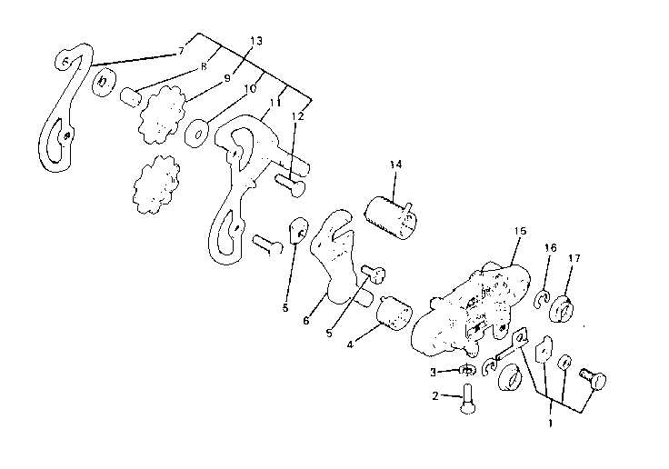 Sears 502472420 rear derailleur diagram
