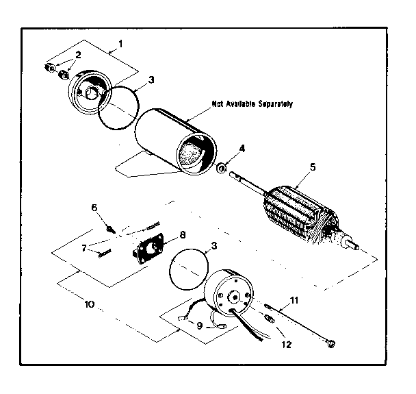 Craftsman 217592860 electrical motor assembly diagram